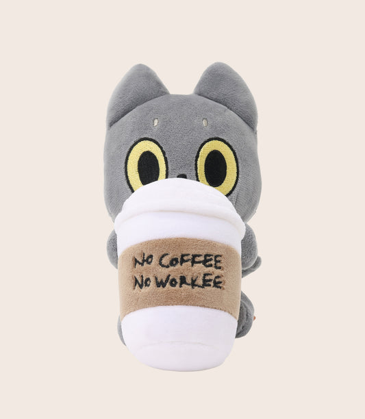 Hakongee 6" Plush - Sitting with Giant Coffee Cup