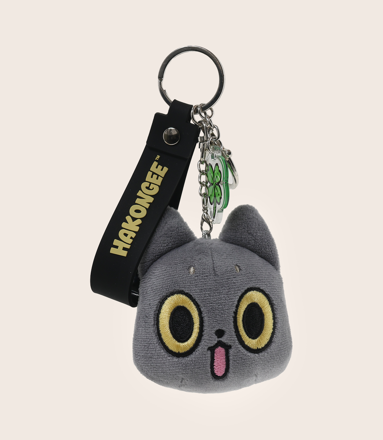 Hakongee Plush Charm - Pouty Face + Clover Buddy