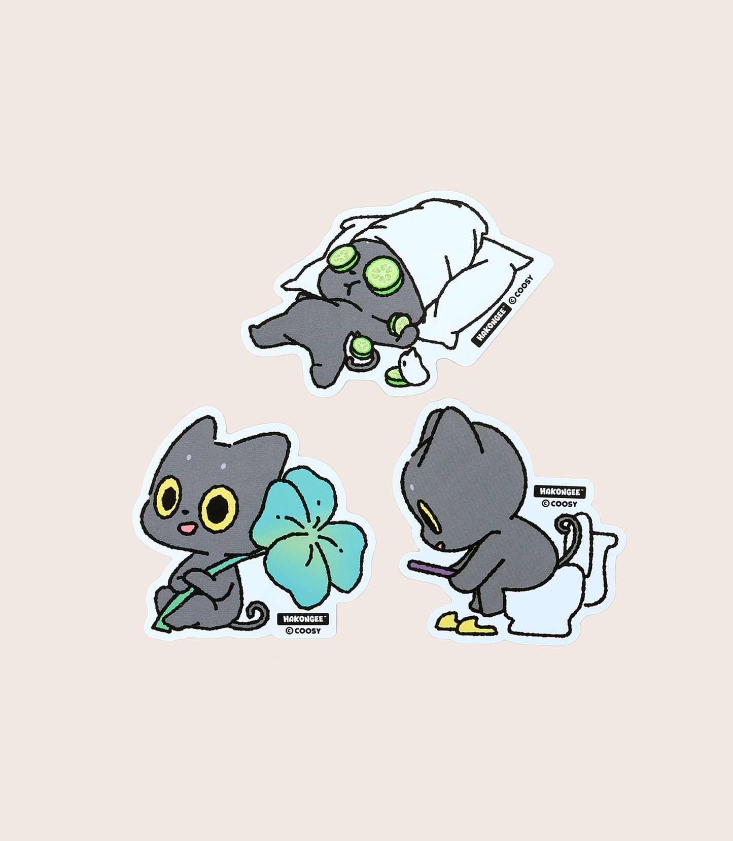 Hakongee Sticker Pack (3 pcs) | Assorted Ver.3