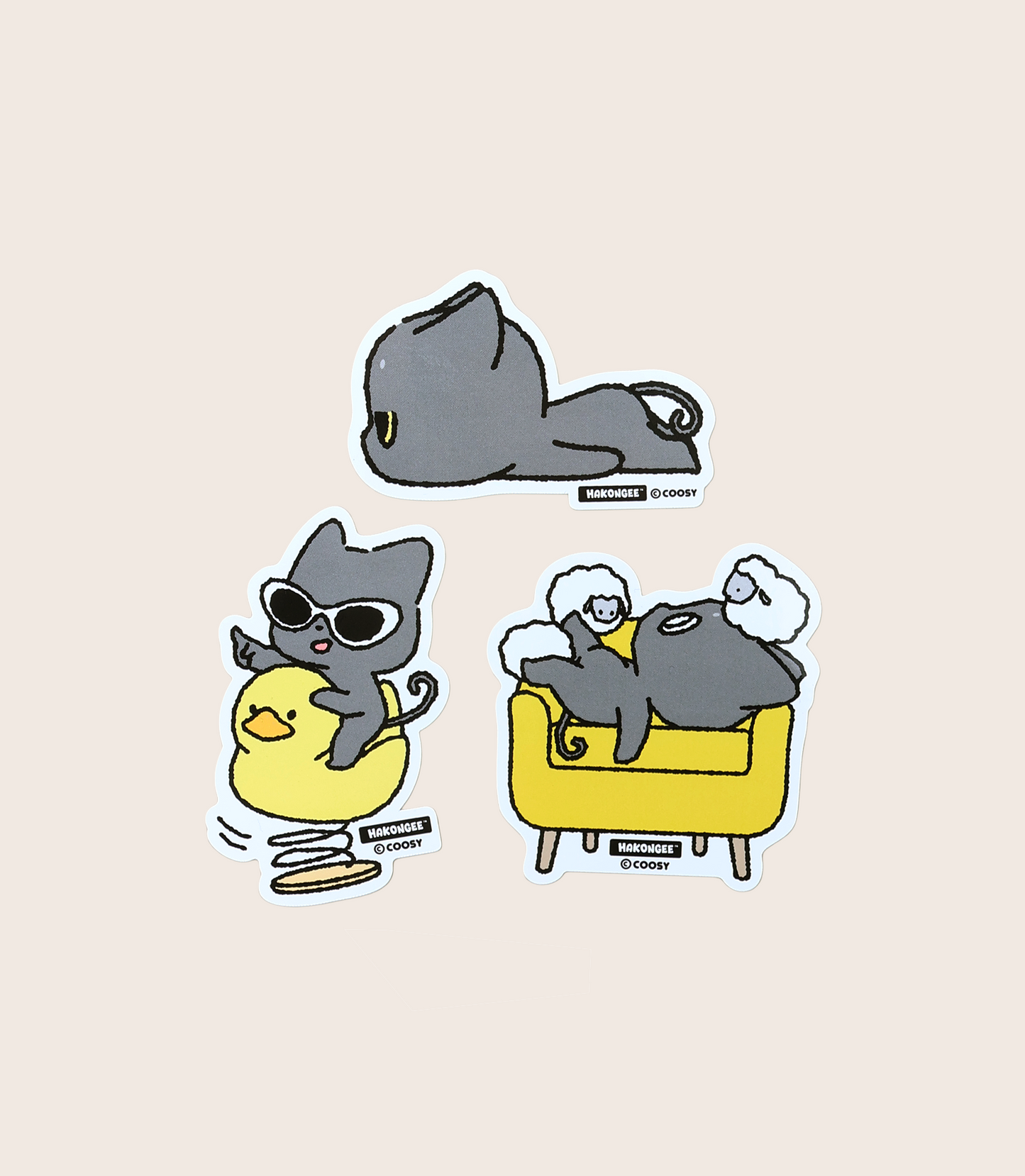 Hakongee Sticker Pack (3 pcs) | Assorted Ver.4