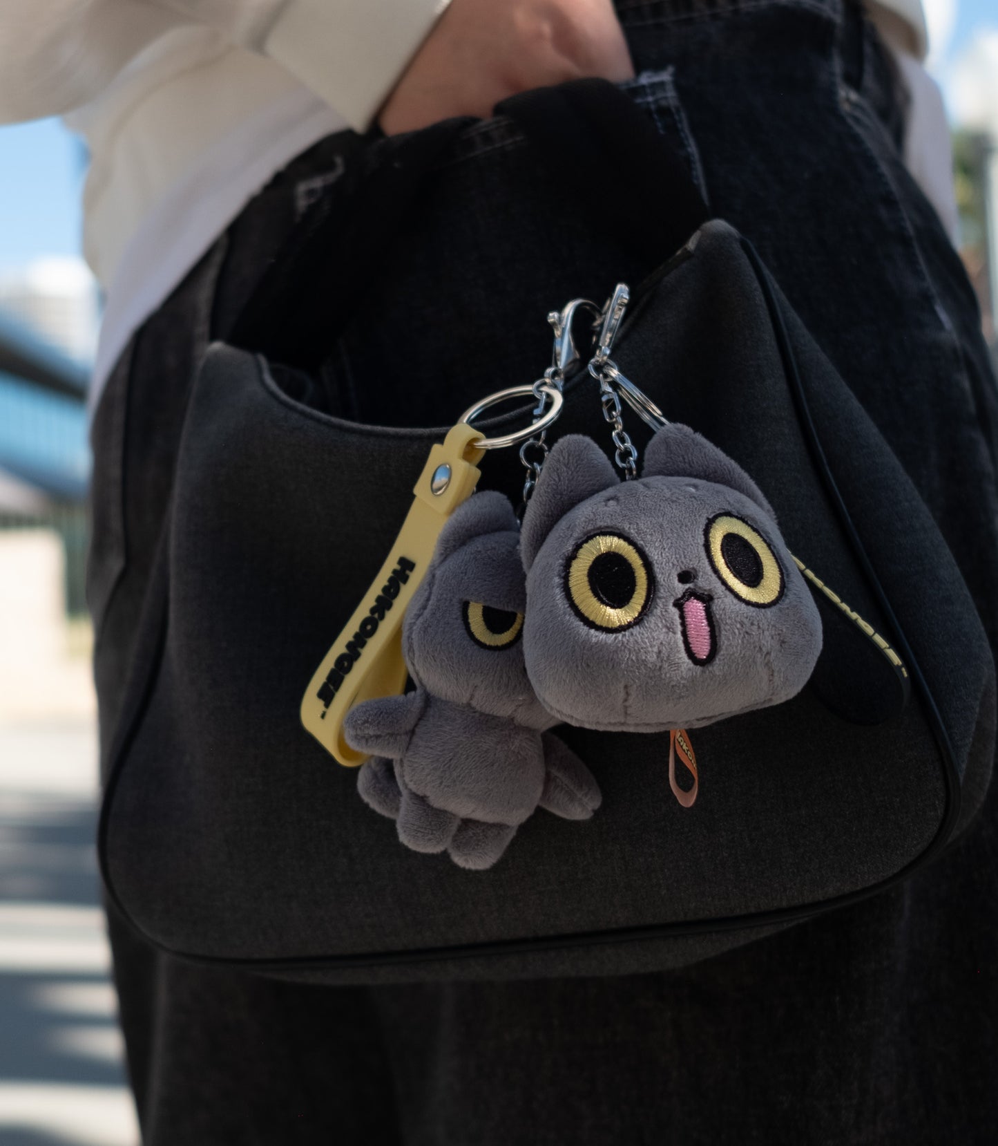 Hakongee Plush Charm - Pouty Face + Clover Buddy